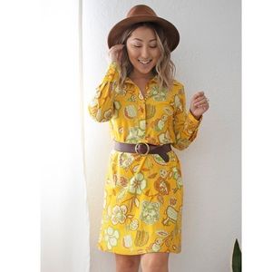 Vintage 70's Paisley Print Dress